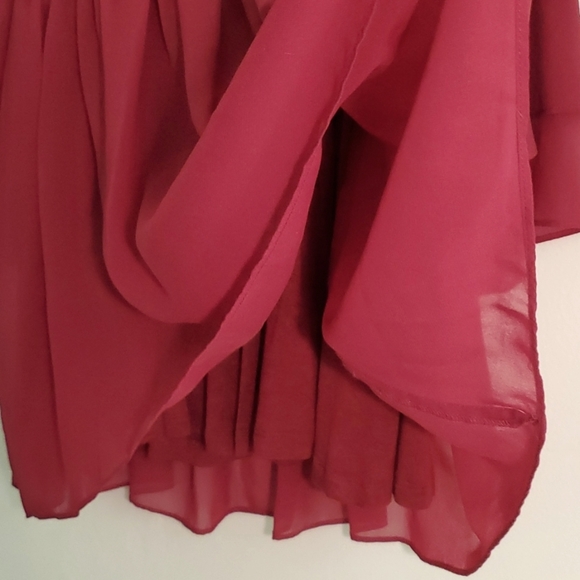 TWINSET red/maroon formal dress. Size 10 (140 cm). - Picture 4 of 8